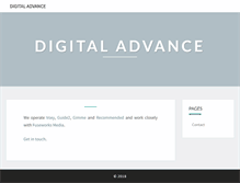 Tablet Screenshot of digitaladvance.co.nz